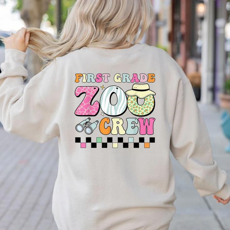 Field Zoo Trip Shirt For Teacher First Grade Crew For Men Women Kids Women's Sweatshirt Back Print Field Zoo Trip Shirt For Teacher First Grade Crew For Men Women Kids Women's Sweatshirt Back Print