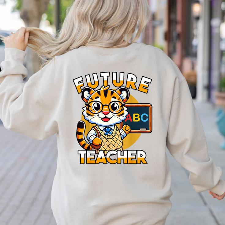 Future Teacher Graphic For Boys Inspiring Young Minds Women's Sweatshirt Back Print Future Teacher Graphic For Boys Inspiring Young Minds Women's Sweatshirt Back Print