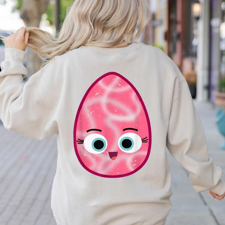 Good Egg Teacher Halloween Costume Group The Greg Egg Women's Sweatshirt Back Print Good Egg Teacher Halloween Costume Group The Greg Egg Women's Sweatshirt Back Print