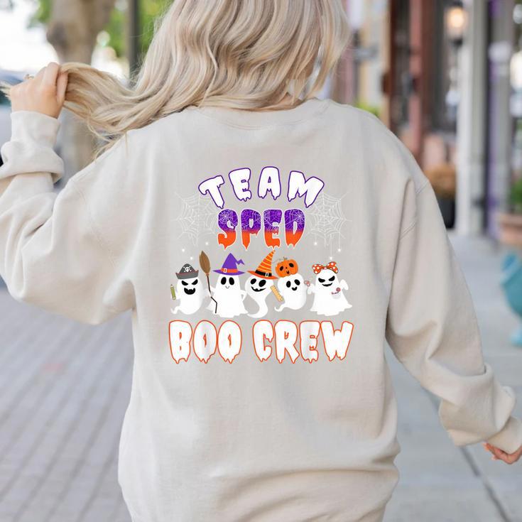 Halloween Costume Team SPED Teacher Special Education Women's Sweatshirt Back Print Halloween Costume Team SPED Teacher Special Education Women's Sweatshirt Back Print