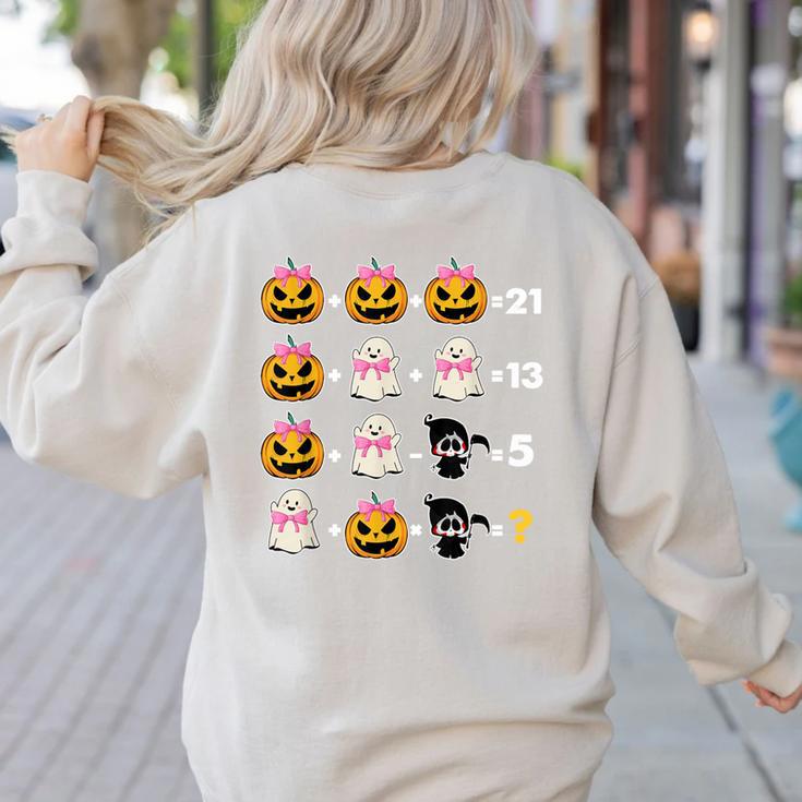 Halloween Math Teacher Men Women Order Of Operations Women's Sweatshirt Back Print