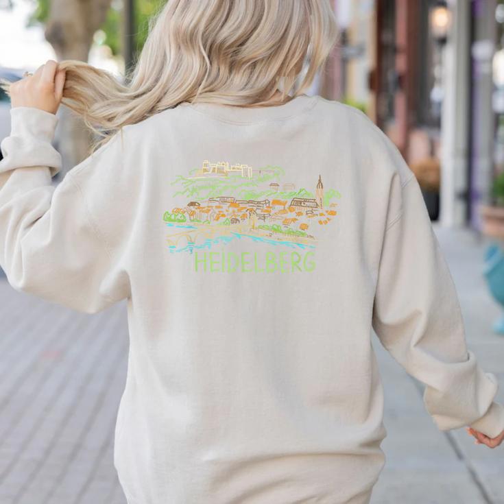 Heidelberg Germany Art Men Women Women's Sweatshirt Back Print