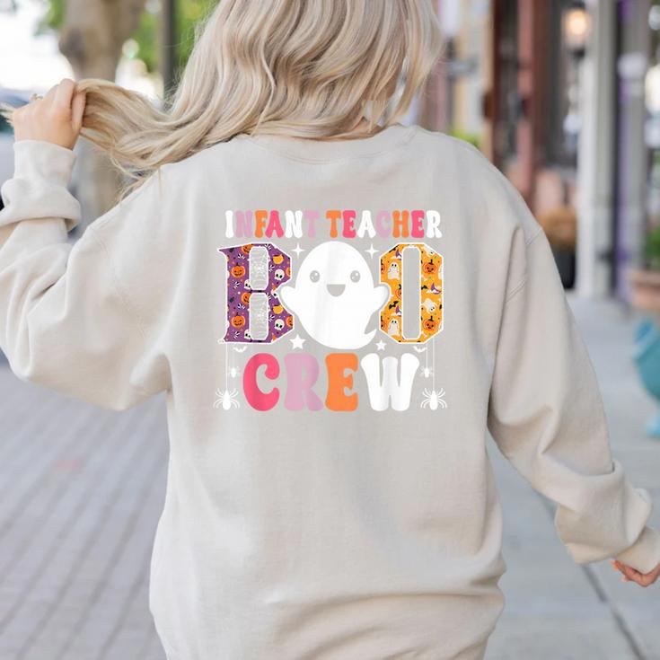 Infant Teacher Boo Crew Halloween Costume Women's Sweatshirt Back Print