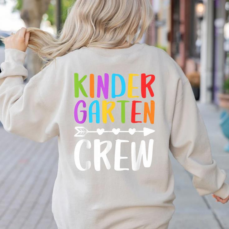 Kindergarten Crew Shirt Kinder Crew Teacher Boy Girl Women's Sweatshirt Back Print Kindergarten Crew Shirt Kinder Crew Teacher Boy Girl Women's Sweatshirt Back Print
