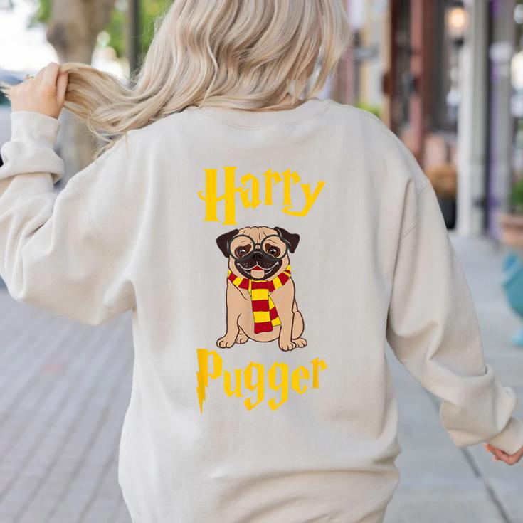 Lovely Harry Pugger Pug Women's Sweatshirt Back Print