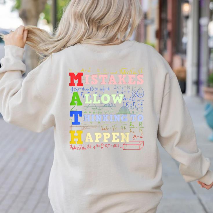 Math Teacher Math Student Mathematics Women's Sweatshirt Back Print Math Teacher Math Student Mathematics Women's Sweatshirt Back Print