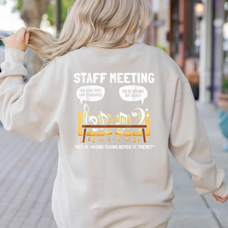 Music Theory Musician Music Teacher Musical Notes For Men Women Girls Kids Women's Sweatshirt Back Print Music Theory Musician Music Teacher Musical Notes For Men Women Girls Kids Women's Sweatshirt Back Print