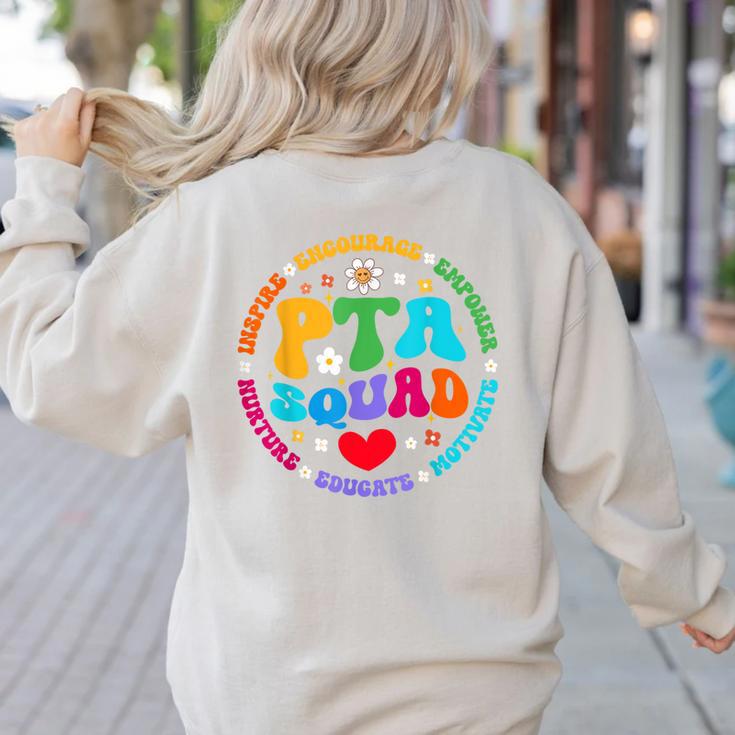 Parents Teacher Association Team Supporter PTA Squad For Men Women Girls Kids Women's Sweatshirt Back Print Parents Teacher Association Team Supporter PTA Squad For Men Women Girls Kids Women's Sweatshirt Back Print