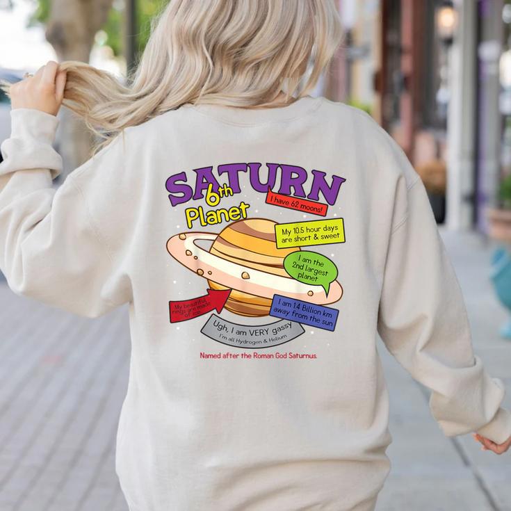 Perfect Planets Teachers Shirts Saturn For Solar System Women's Sweatshirt Back Print Perfect Planets Teachers Shirts Saturn For Solar System Women's Sweatshirt Back Print