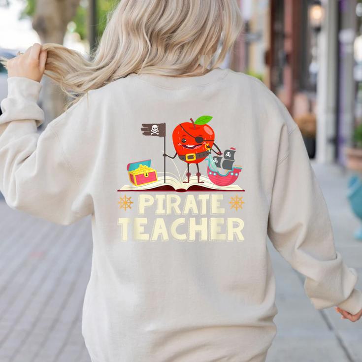 Pirate Teacher Men Women Kids Women's Sweatshirt Back Print Pirate Teacher Men Women Kids Women's Sweatshirt Back Print