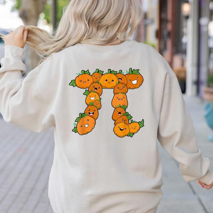 Pumpkin Pi Math Teacher Halloween Costume Geometry Women's Sweatshirt Back Print Pumpkin Pi Math Teacher Halloween Costume Geometry Women's Sweatshirt Back Print
