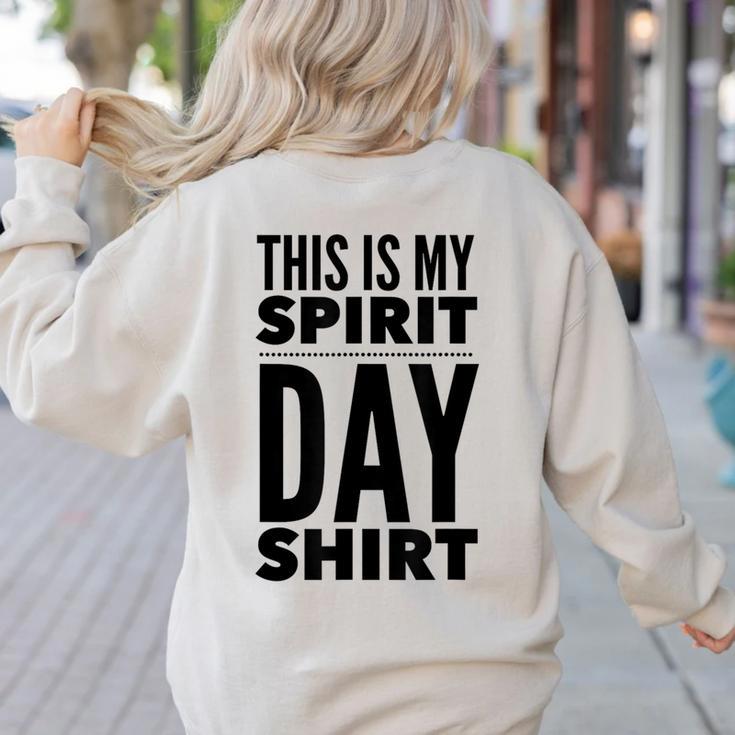 School Teacher Spirit Day Costume For Men Women Women's Sweatshirt Back Print School Teacher Spirit Day Costume For Men Women Women's Sweatshirt Back Print