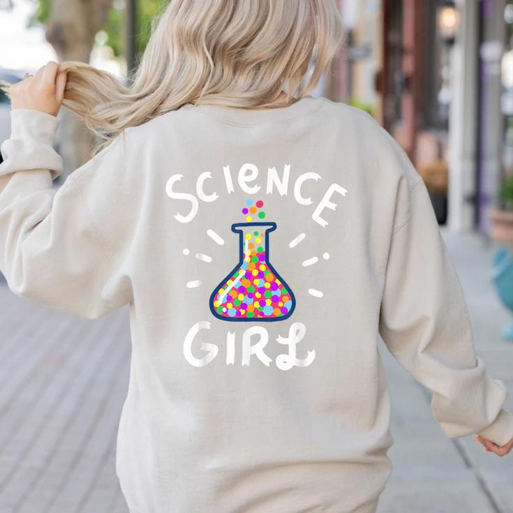 Science Girl Chemistry Biology Student Teacher Women's Sweatshirt Back Print