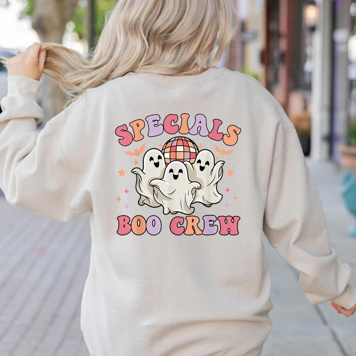 Specials Boo Crew Art Music Pe Tech Teacher Ghost Halloween Women's Sweatshirt Back Print