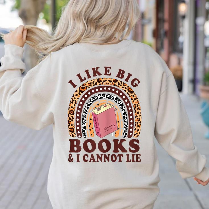 Teacher-TShirt I Like Big Books & I Cannot Lie Reading For Women Women's Sweatshirt Back Print Teacher-TShirt I Like Big Books & I Cannot Lie Reading For Women Women's Sweatshirt Back Print