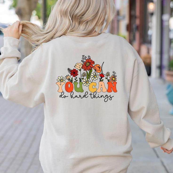 Test Day Teacher Shirt You Can Do Hard Things Women Kids Women's Sweatshirt Back Print Test Day Teacher Shirt You Can Do Hard Things Women Kids Women's Sweatshirt Back Print