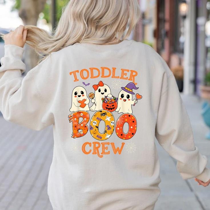 Toddler Boo Crew Halloween Costume For Teacher Kids Women's Sweatshirt Back Print Toddler Boo Crew Halloween Costume For Teacher Kids Women's Sweatshirt Back Print
