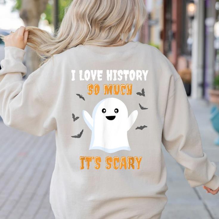 History Teacher Halloween History Class School For Men Women Kids Women's Sweatshirt Back Print History Teacher Halloween History Class School For Men Women Kids Women's Sweatshirt Back Print