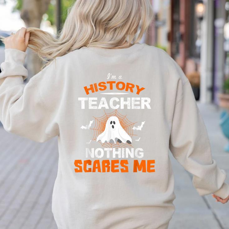 History Teacher School Shirt Halloween Educator Men Women Kids Women's Sweatshirt Back Print History Teacher School Shirt Halloween Educator Men Women Kids Women's Sweatshirt Back Print