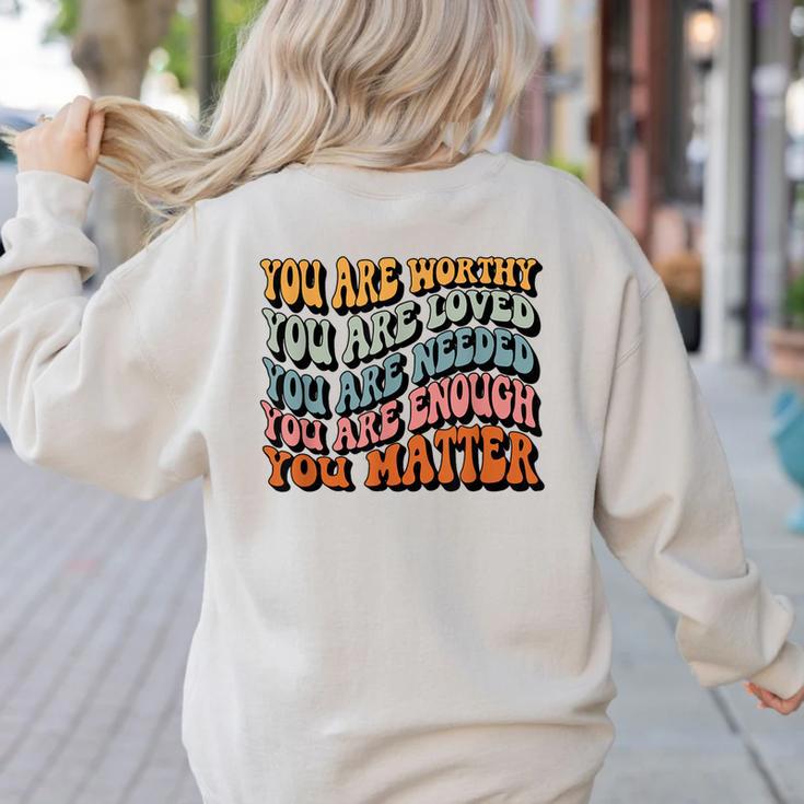 Unity Day Tee Orange Women Teacher You Matter Orange Be Kind Women's Sweatshirt Back Print