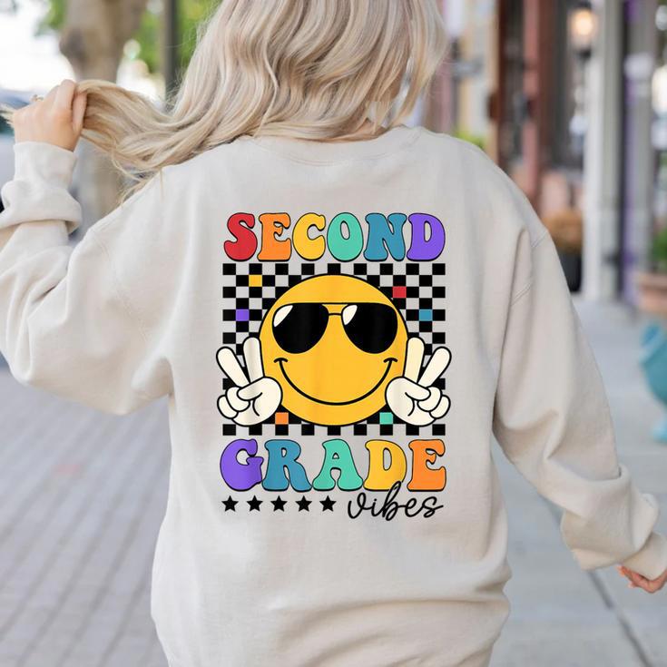 2nd Grade Teacher Shirts First Day Second Grade Shirt Girls Women's Sweatshirt Back Print
