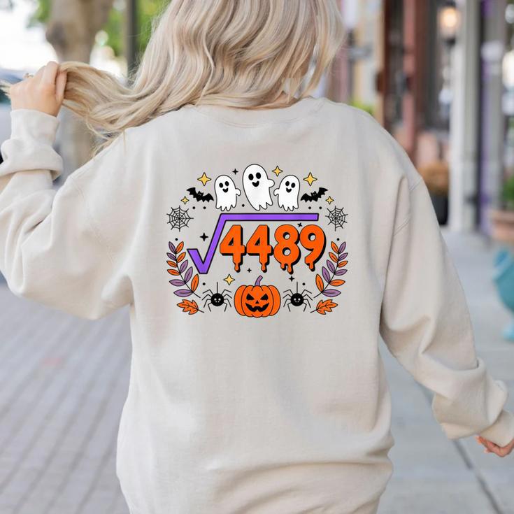 67 Meme Square Root 4489 Teen Six Seven Slang Math Teacher Women's Sweatshirt Back Print