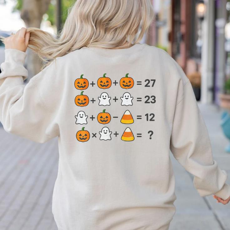 67 Order Operations Math Teacher Halloween Costume Math Fun Women's Sweatshirt Back Print