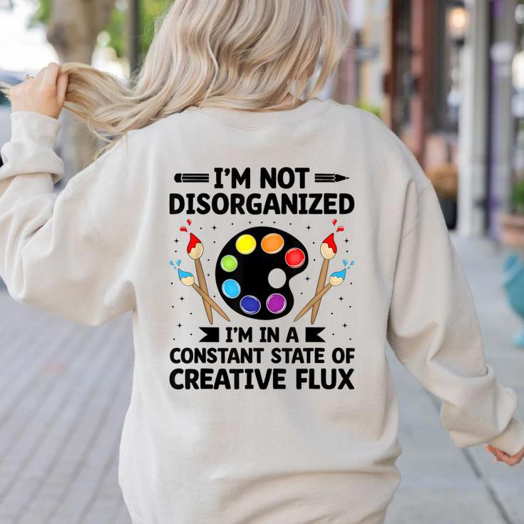 Art Teacher School Teacher Art Teachers School Women's Sweatshirt Back Print