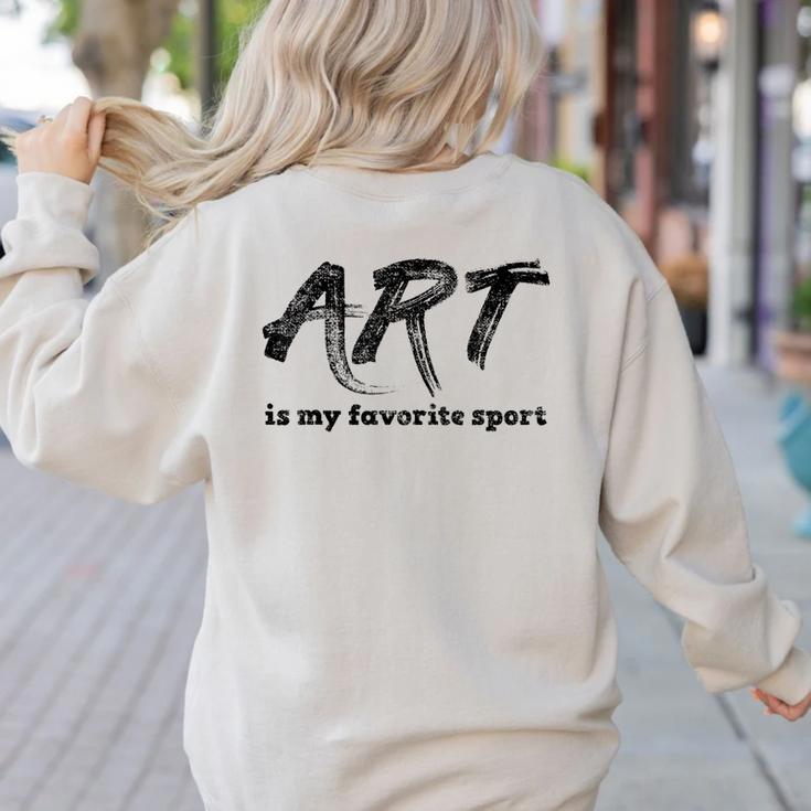 Art Teacher Women's Sweatshirt Back Print