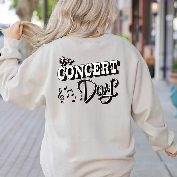 The Concert Day Elementary Music Teacher First Day Of School Women's Sweatshirt Back Print