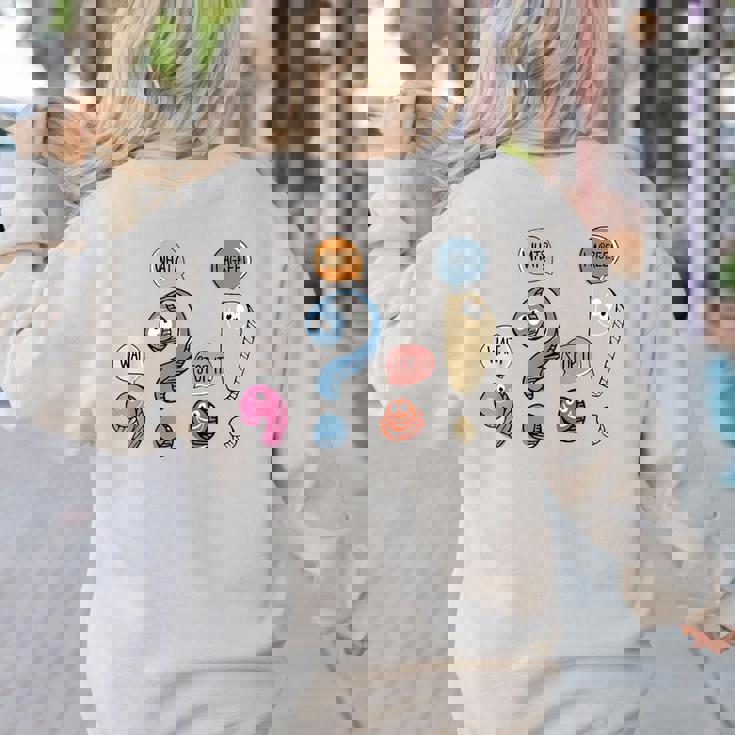 Grammar Teacher Punctuation For English Teacher Men Women Women&#x27;s Sweatshirt Back Print