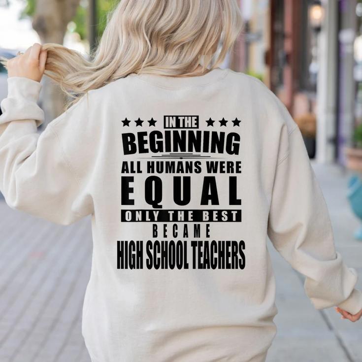 High School Teacher Personalized Women's Sweatshirt Back Print