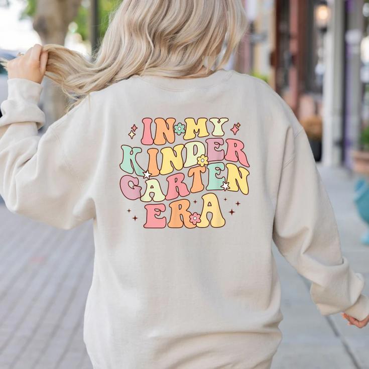 In My Kindergarten Era Retro Back To School Teacher Student Women's Sweatshirt Back Print