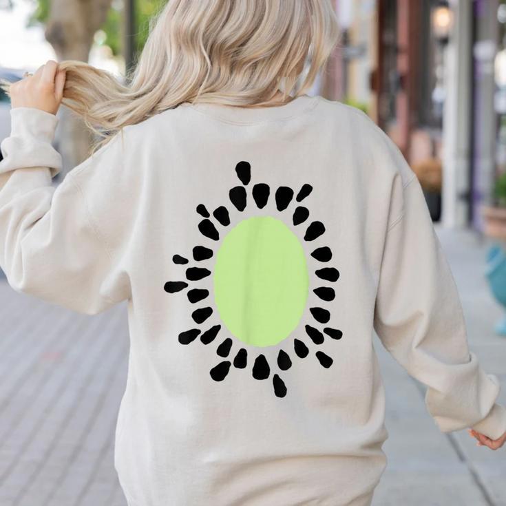 Kiwi Easy Costume Halloween Fruit Lover School Teacher Fun Women's Sweatshirt Back Print