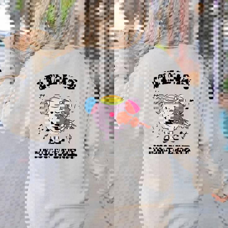 Little Miss Music Teacher Music Teacher Team Women&#x27;s Sweatshirt Back Print