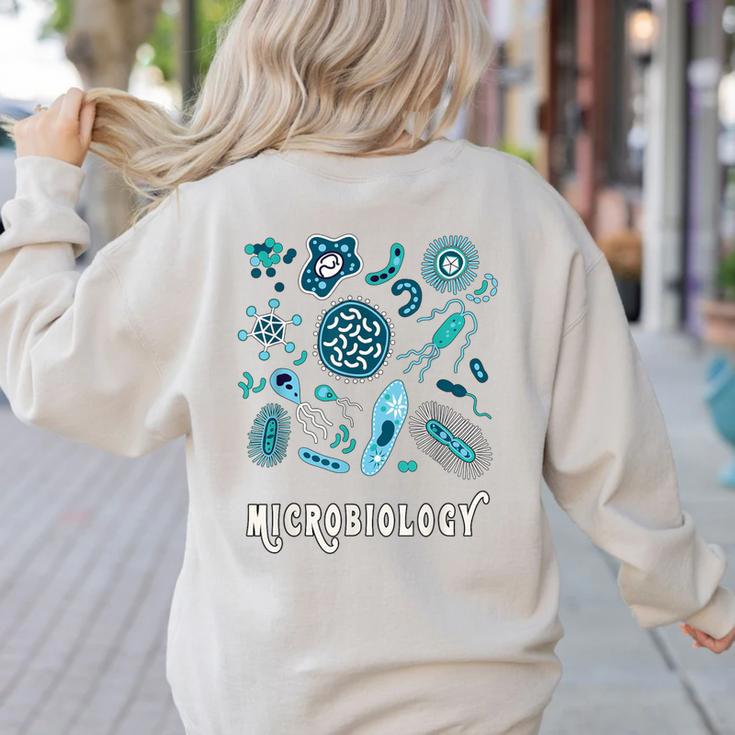 Microbiology Teacher Science Instructor Tee Shirt For Men Women Women's Sweatshirt Back Print