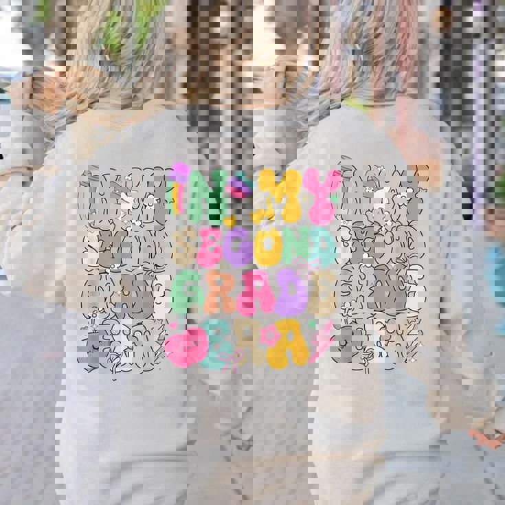 In My Second Grade Era Teachers Women Back To School Girls Women&#x27;s Sweatshirt Back Print