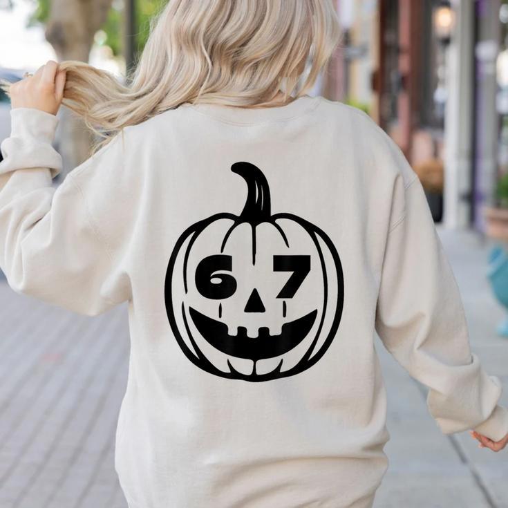 Six Seven Halloween Costume For Students Teachers Women's Sweatshirt Back Print