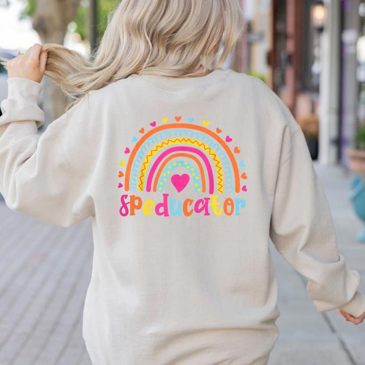 Speducator Special Education Teacher Sped Ed Women's Sweatshirt Back Print