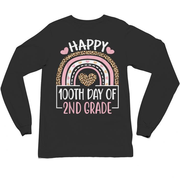 100th Day Of 2nd Grade 100 Days Of School Teacher Unisex Long Sleeve T-Shirt