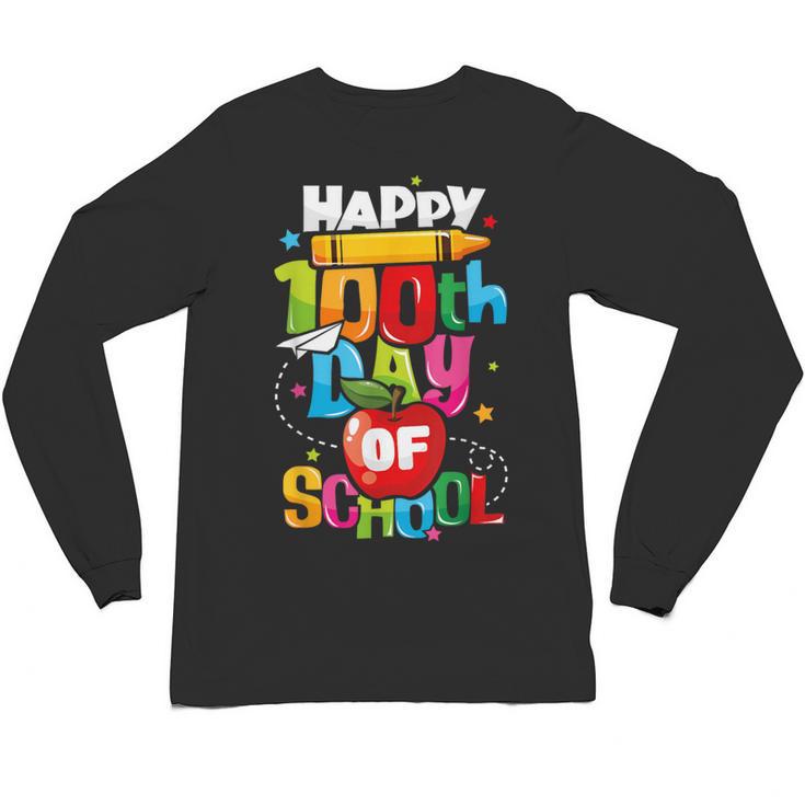 100th Day Of School Teachers Kids Child Happy 100 Days Unisex Long Sleeve T-Shirt
