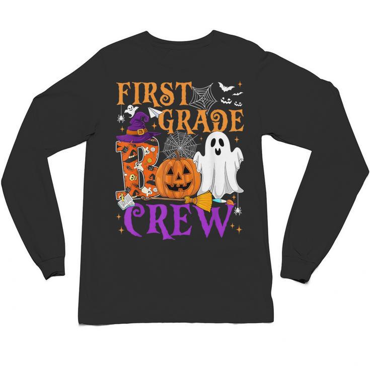 1st Grade Boo Crew Teacher Student Halloween Costume Unisex Long Sleeve T-Shirt
