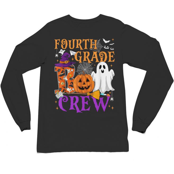 4th Grade Boo Crew Teacher Student Halloween Costume Unisex Long Sleeve T-Shirt