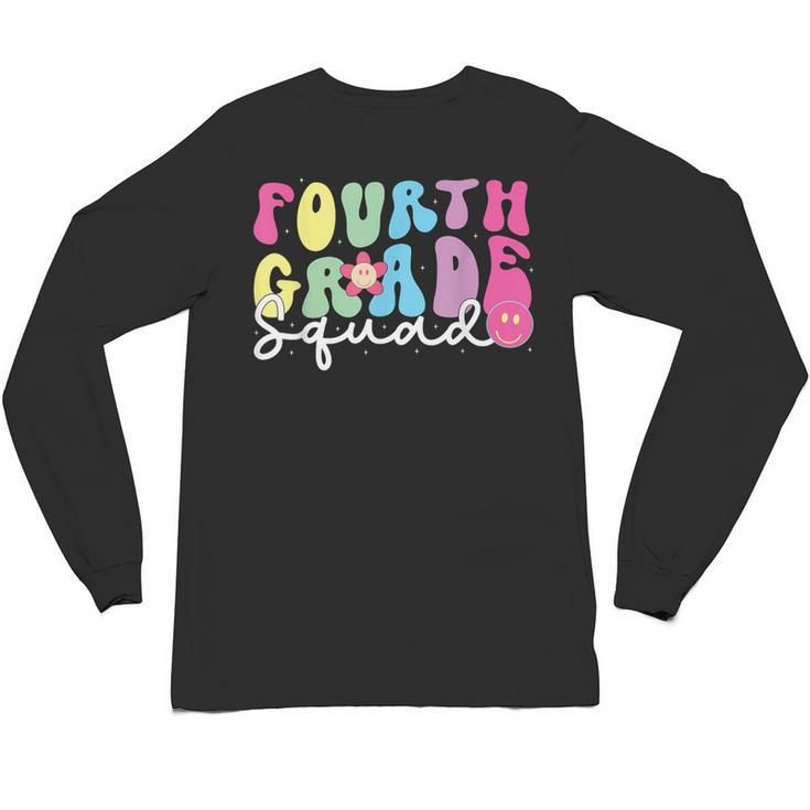 4th Grade Squad Fourth Teacher Student Team Back To School Unisex Long Sleeve T-Shirt