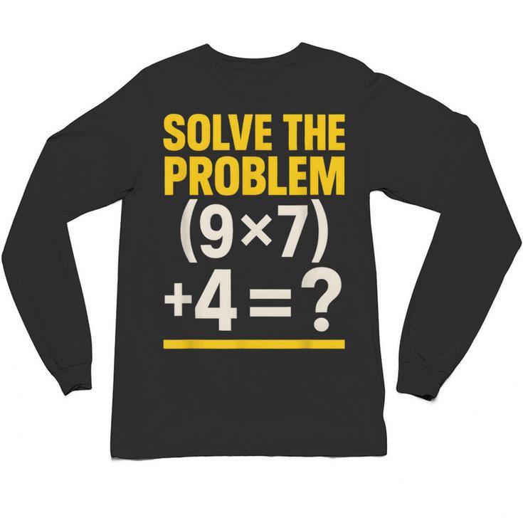 67 Meme Math Teacher School 6-7 Brain Rot Six Seven Unisex Long Sleeve T-Shirt