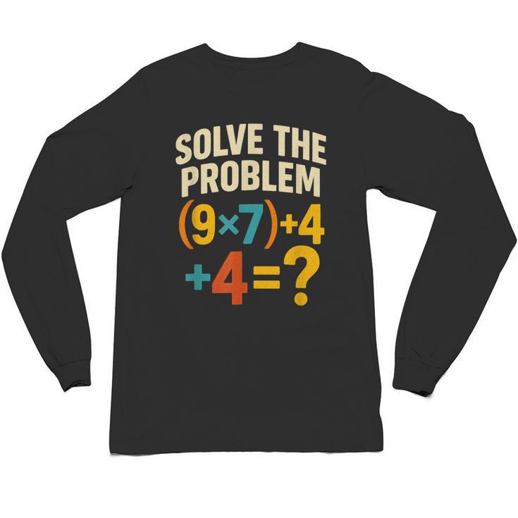 67 Meme Pemdas Elementary Math Teacher Brainrot Joke Unisex Long Sleeve T-Shirt