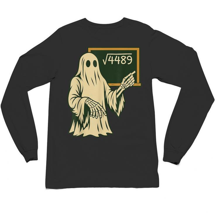 67 Meme Square Root 4489 Slang Math Teacher Skeleton Unisex Long Sleeve T-Shirt