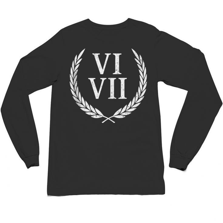 67 Roman Numerals Meme History Teacher Vintage History Unisex Long Sleeve T-Shirt
