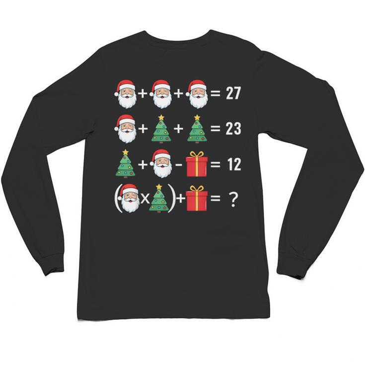 67 Santa Tree Math Teacher Christmas Xmas Humor Unisex Long Sleeve T-Shirt