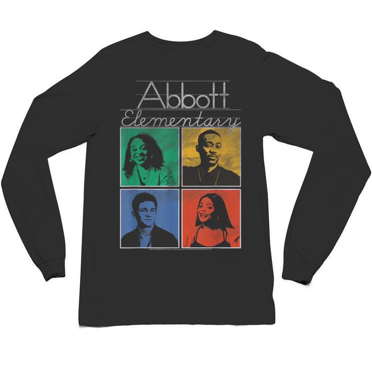 Abbott Elementary Colorful Pop Art Teachers TV Show Unisex Long Sleeve T-Shirt